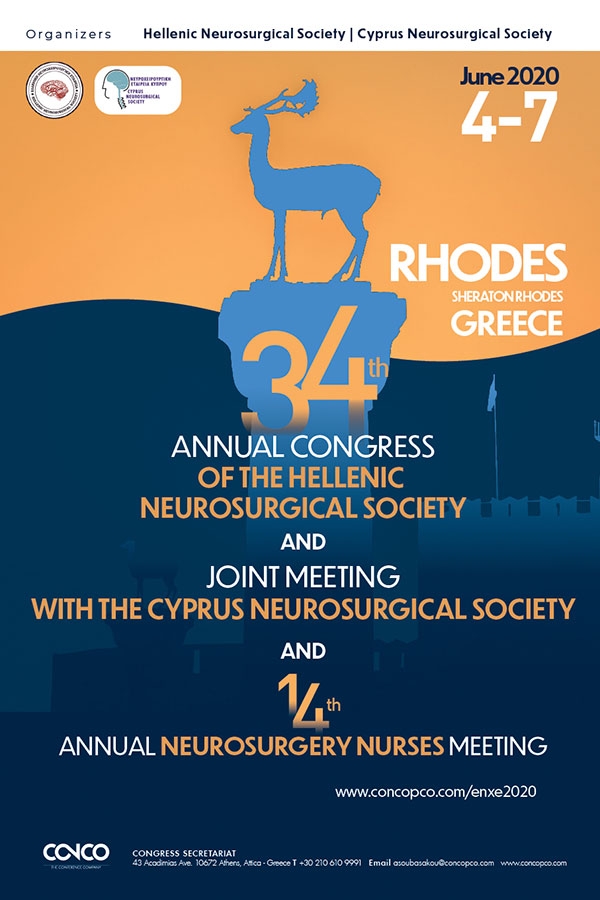 34th Annual Congress of the Hellenic Neurosurgical Society and the 14th Annual Neurosurgery Nurses Meeting